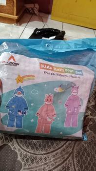 Product Review of A-CROSS JAS HUJAN SETELAN ANAK KUROMI DENGAN RUANG RANSEL DI BELAKANG LUCU DAN IMUT Pvc Biru Pink from E**i 0