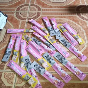 50pcs Cemilan Kucing Kitten Snack Kucing Creamy Cat Treats seaweed extract 24 bulan snack  kucing