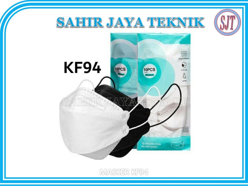 Masker KF94 4Ply 3D Masker Korea KF94 Tebal 1Pack isi 10 Pcs Masker - Putih