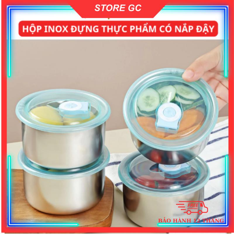 5 Hộp INOX 304 Đựng Thực Phẩm Có Nắp Đậy Kín Khí, Hộp Đựng Đồ Dùng Tiện Lợi Cho…