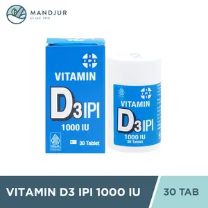 IPI Vitamin D3 30 Tablet - Suplementasi Vitamin D dengan Cepat