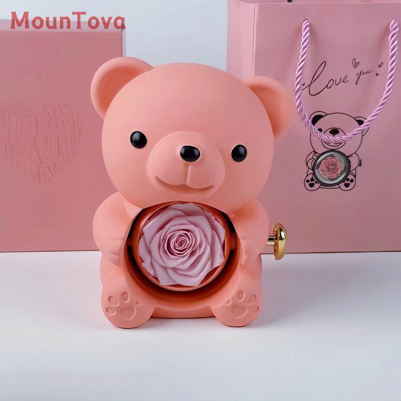 Product Introduction of Forever Rose Teddy Bear Jewelry Box Gifts Couple Gift/Gift for girlfriend/Gift for mom/Gifts for daughter/Birthday/Anniversary/Gift 15