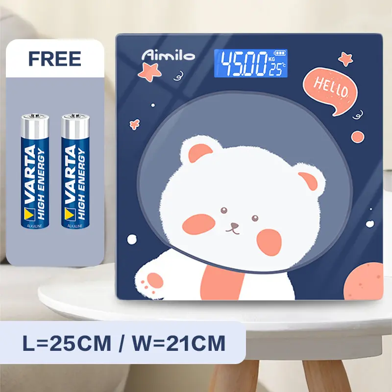 [READY] Aimilo Timbangan Badan Digital Kartun Pengukuran Akurat Timbangan Layar LCD Berat Max 180kg 5