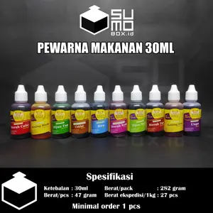 Pewarna makanan koepoe koepoe 30ml / Warna Warni Makanan