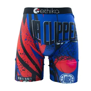 ETHIKA 1Pcs Sexy Men Underwear Boxers Breathable Man Swimming Underpants Plus Size S-3XL Mens Panties Trunks Men's Boxer Briefs