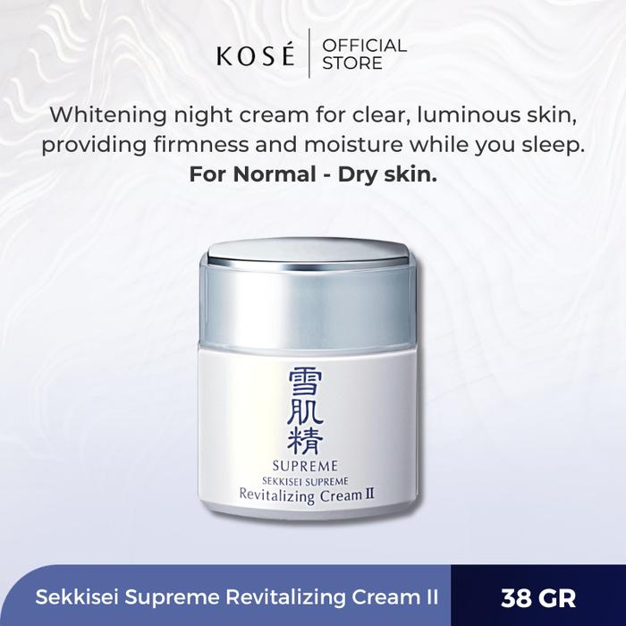 Gambar KOSÉ Sekkisei Supreme Revitalizing Cream II - 38ml dari Sekkisei by KOSE Kota Administrasi Jakarta Pusat Tokopedia