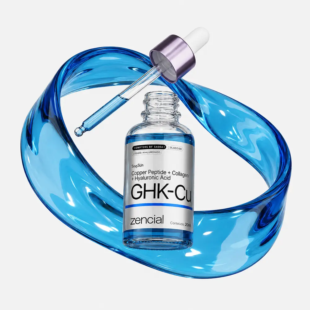Zencial Envy Skin GHK-CU — Sérum com Peptídeos de Cobre + Colágeno + Ácido Hialurônico 30ml