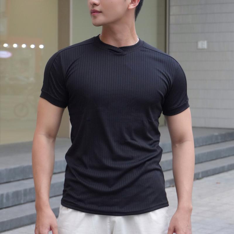 Áo Thun Body Nam FLO Menswear Gân Đũa V6 Co Giãn Thoáng Mát Trẻ Trung