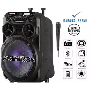 SPEAKEE BLUETOOTH MP3 SALON 3381 POWER BASS KIMISO / POLYTRON KARAOKEAN GRATIS MIC KARAOKEN BISA COD