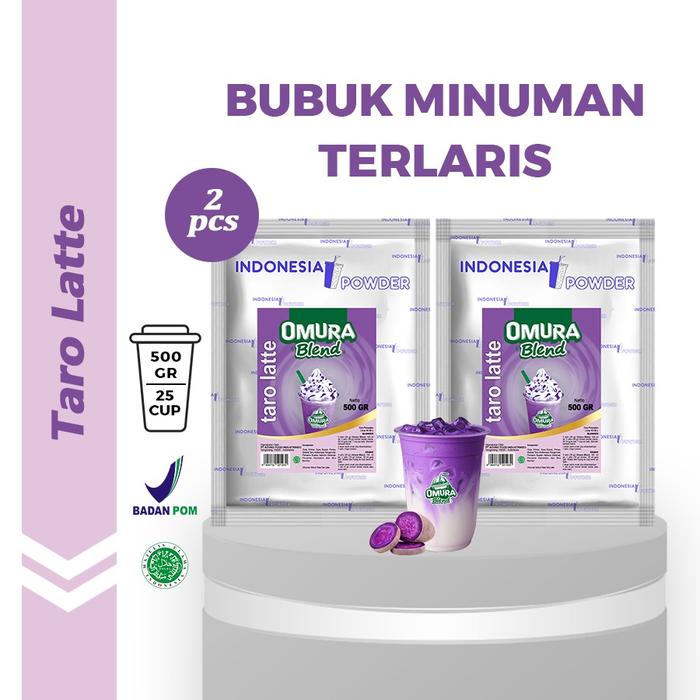 Gambar OMURA Bubuk Minuman Premium Rasa Taro Latte 500 Gram Isi 2 Pcs Mix Gula Instant Powder Drink dari OMURA POWDER SHOP Kota Administrasi Jakarta Barat Tokopedia