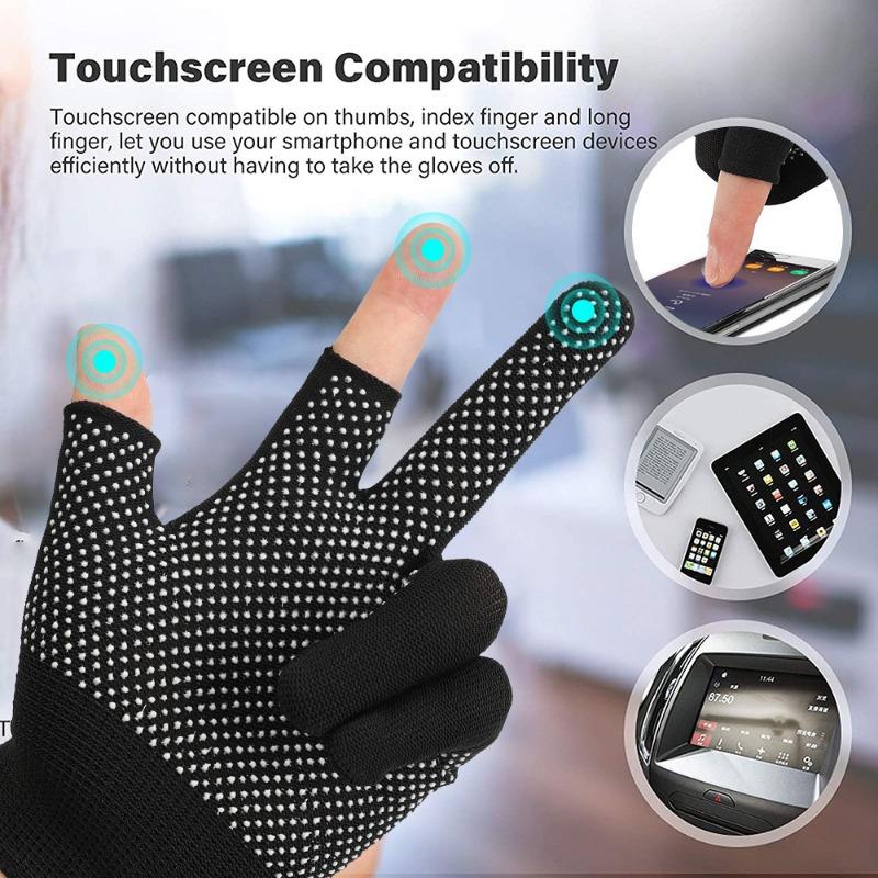 Product Introduction of Non-slip Nylon Gloves for Safety Work Outdoor Cycling Breathable Half Finger Gloves Mittens Men Fingerless Touchscreen Gloves 23