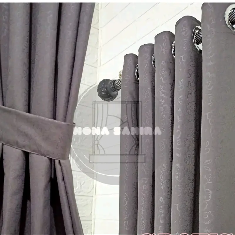 GORDEN PENDEK JENDELA SMOKRINGg RING 10 GORDEN JENDELA KAMAR DAN JENDELA TAMU Kain Katun Curtain 3