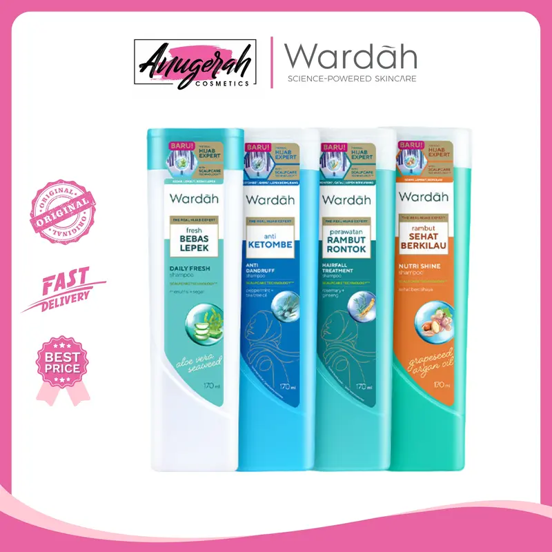Wardah Shampoo - Mengandung ScentLock Fragrance - Wangi Tahan Lama 0