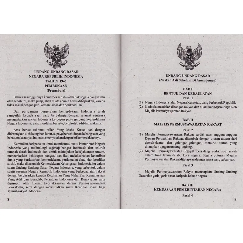 UUD 1945 & Amandemennya Dilengkapi Susunan Kabinet 2019 - 2024 3