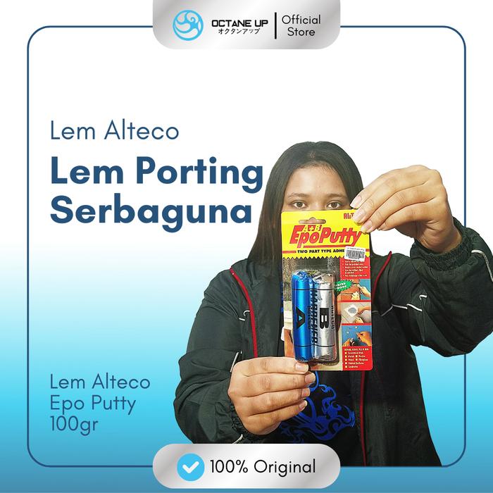 Gambar Alteco Lem Epo Putty 100gr - Lem Serbaguna Tahan Panas 120°C Waterproof untuk Beton Fiberglass Logam PVC Plastik Kayu Akuarium Tanpa Kimia Berbahaya dari Octane Up Store Kota Bandung Tokopedia