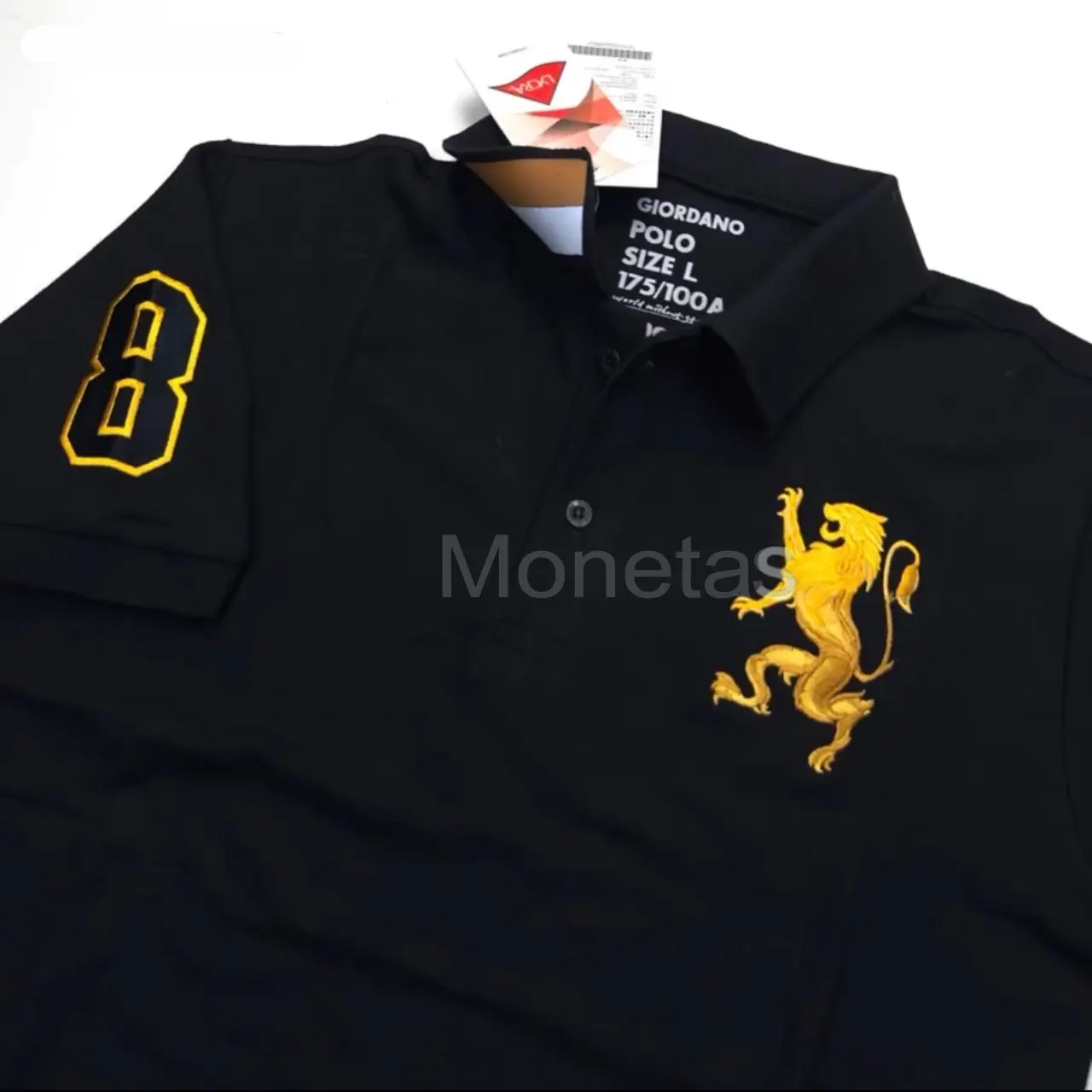 Poloshirt Giorda 3D Lion Mens Shirt Kaos Krah Polo Gior Kaos Kerah Polo GRDANO