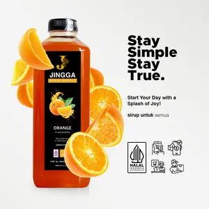 Jingga Orange Syrup 1000ml - Sirup Rasa Jeruk untuk Mocktail dan Cocktail