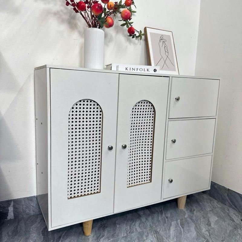  Tủ đựng đồ đa năng tủ gỗ để đồ tiện lợi kệ giày nhiều ngăn chứa chất liệu gỗ MDF cao cấp chống thấm A90 