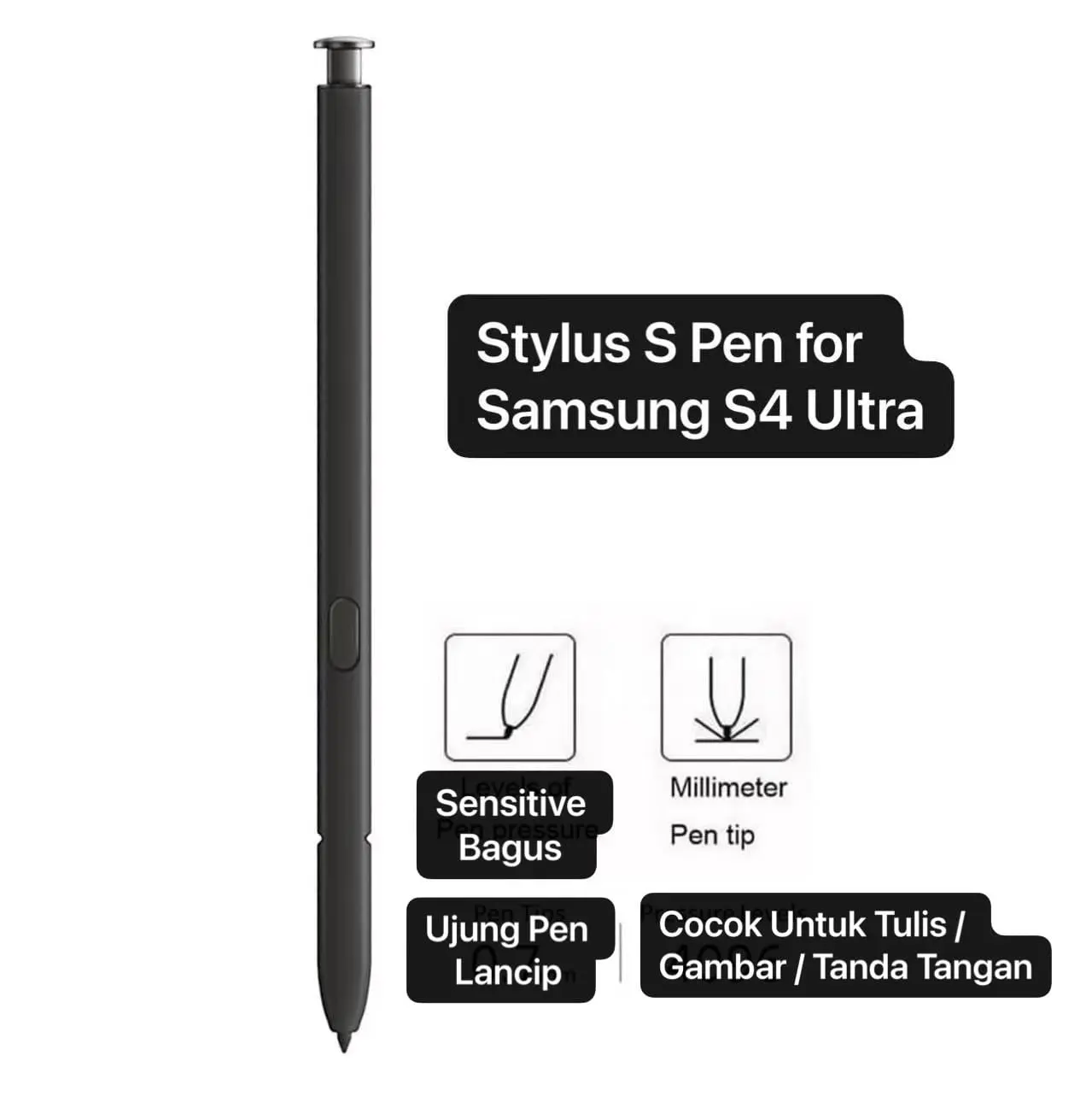 Stylus S Pen For Samsung Galaxy S24 Ultra Sensitivitas Terbaik Stylus SPen Pencil S4 Ultra