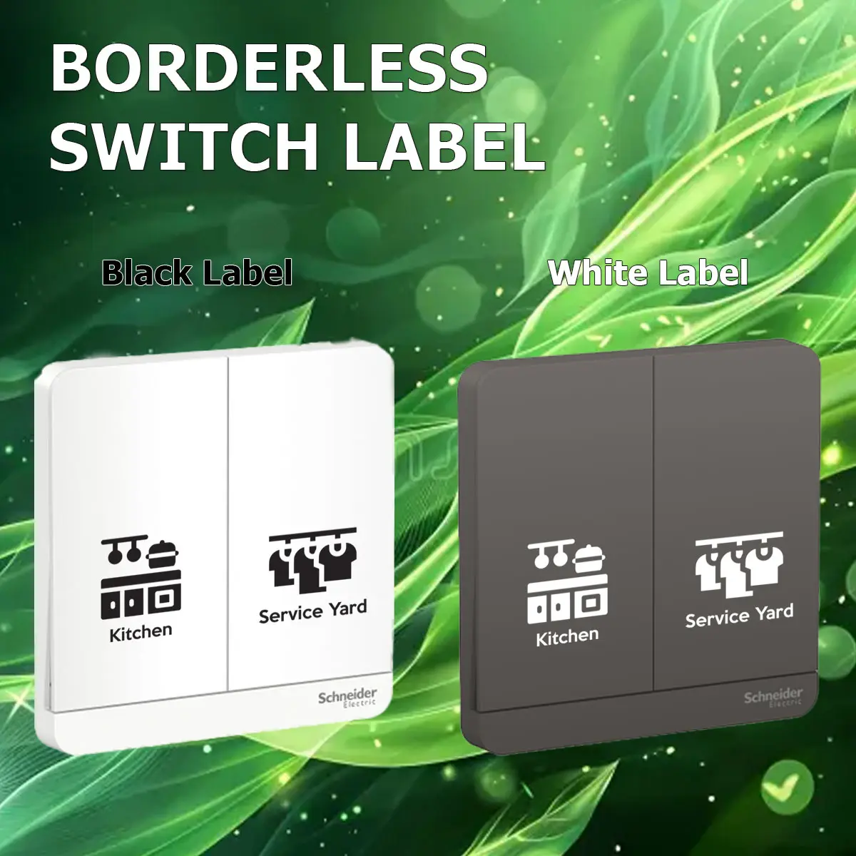 Mix & Match UV Printed Borderless Switch Label Premium Waterproof Decal