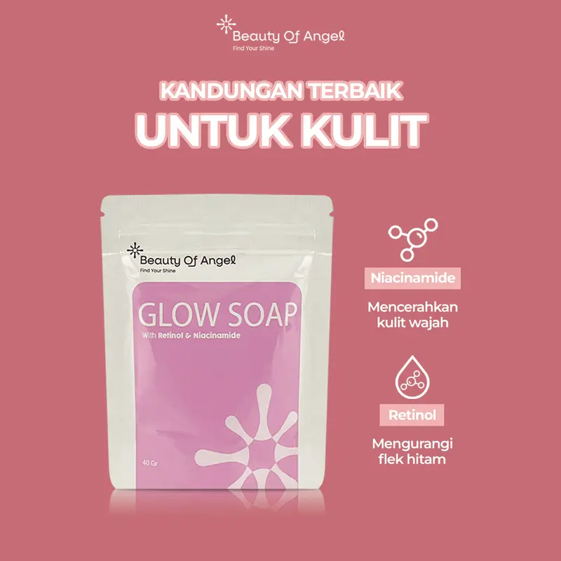 [DR Incognito Approved] BISA COD Sabun Pemutih Glow Soap Beauty Of Angel Sabun Pencerah Kulit Wajah Badan Mencerahkan Melembabkan Kulit Tubuh Hitam Menghilangkan Jerawat Mencerahkan Kulit Instan sabun scrub perawatan kecantikan tangan DNA Salmon 2