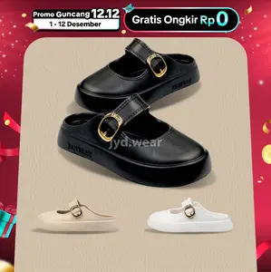 Sandal Selop Wanita 262M-2 Sandal Sepatu Simpel Elegan Sandal Platfrom sandal Wanita Ukuran 36-40 Anti Slip Ringan Dan Nyaman sandal  selop  tertutup sandal  depan  tertutup sepatu  sandal  cewek sandal  flat  mules  wanita sepatu  sandal  cewek