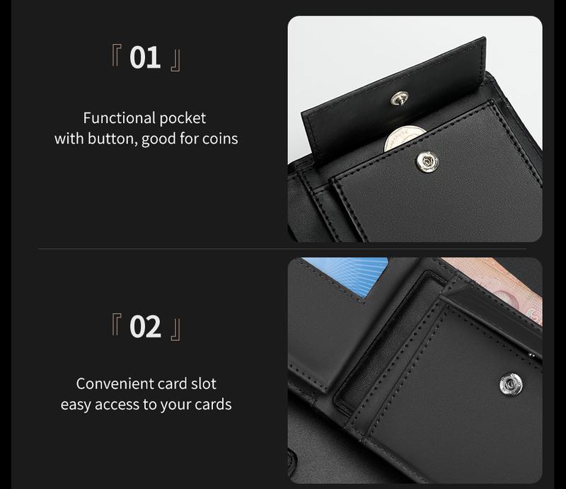 Product Introduction of Tigernu Men's Wallet PU Leather Purse Fashion Men Short Wallet Business Coin Pocket Credit Card Holder Male Small Money Bags With Gift Box Member Price T-S8008 14
