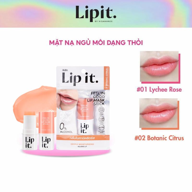  Mặt Nạ Ngủ Cho Môi Dạng Thỏi Dưỡng Ẩm Và Tẩy Tế Bào Chết Lip It Feel'In Good Lip Mask Stick 5.5g 