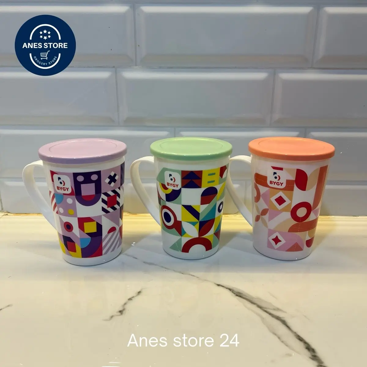 ￼mug pescara tutup 500ml/gelas tutup 500ml/cangkir tutup motif