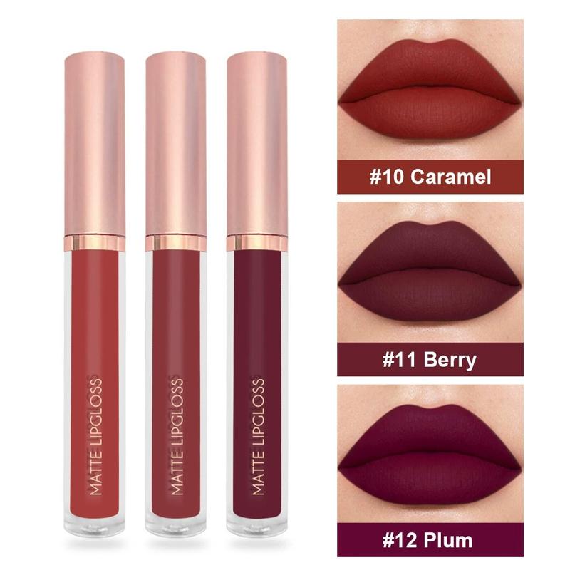 MIRSIST - Matte Lipgloss Lipstik Matte Nude Tahan Air Longlasting 12 Shades Harum Lipstick Lipmatte 6