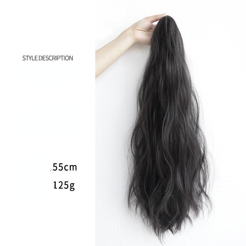 Fashion Grab Clip Wigs Hair invisible Ponytail Head Extension Waterfall Synthetic Long wig 3