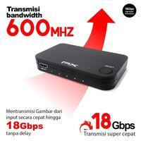 Gambar PX HD2-417 HDMI Switcher 4K 3D Full HD High Quality IR Remote Control dari Vidsen Online Kota Administrasi Jakarta Pusat 4 Tokopedia