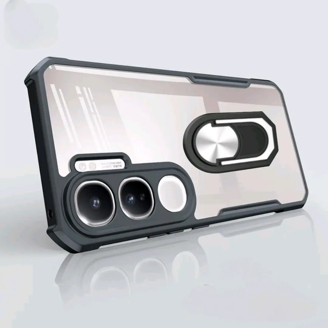 Case For Vivo V40 / V40 Pro 5G / V40 Lite Shockproof Premium Transparant With Ring Holder