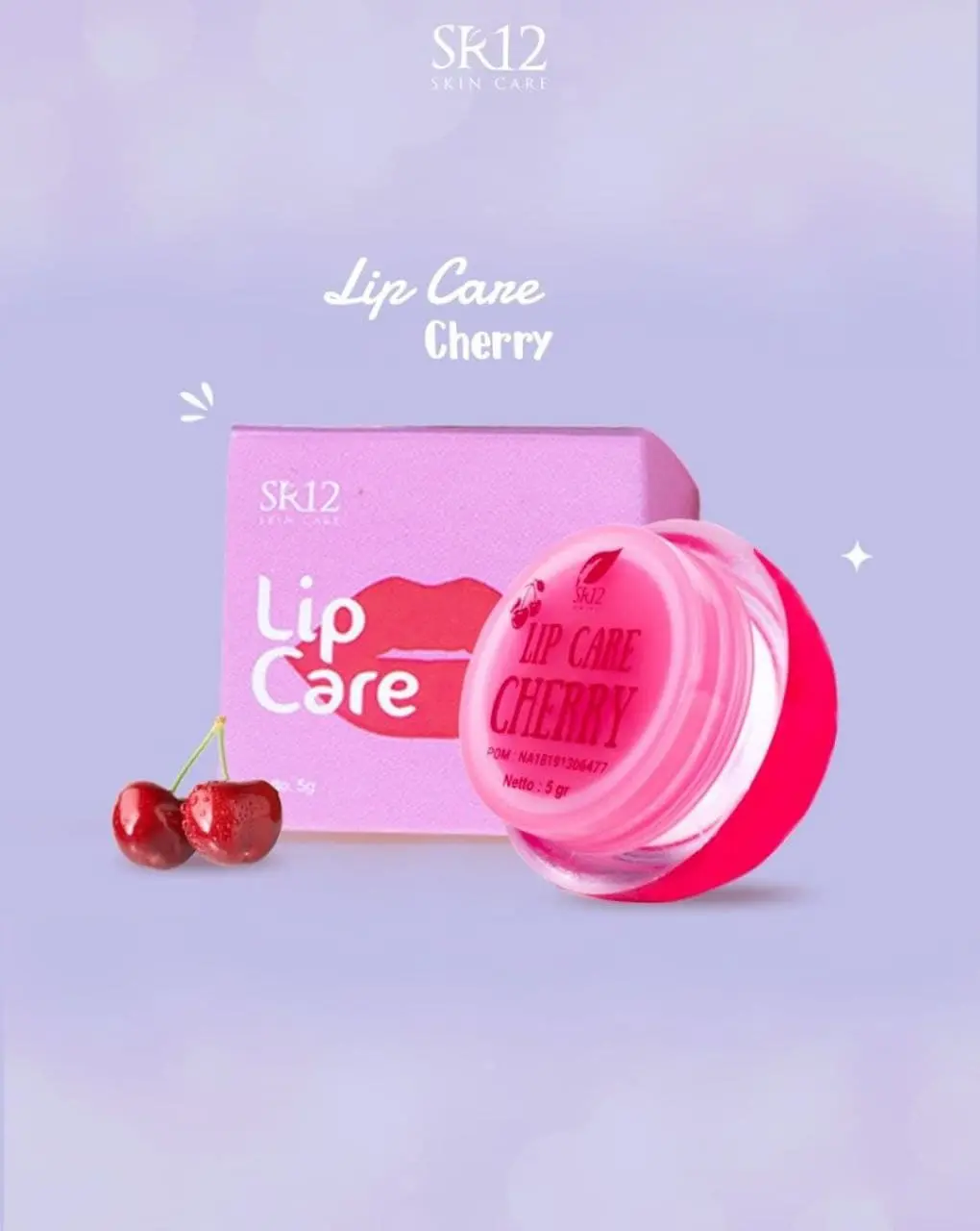 Lip care sr12 Cherry Pelembab Bibir Alami