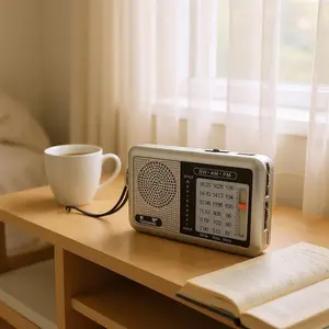 TUOXIANG Portable Radio FM Medium Short Wave Rechargeable 1200mAh - T-6665