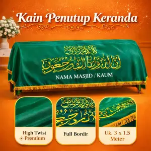 KAIN PENUTUP KERANDA MAYAT BORDIR PREMIUM UKURAN 3X 1,5 METER