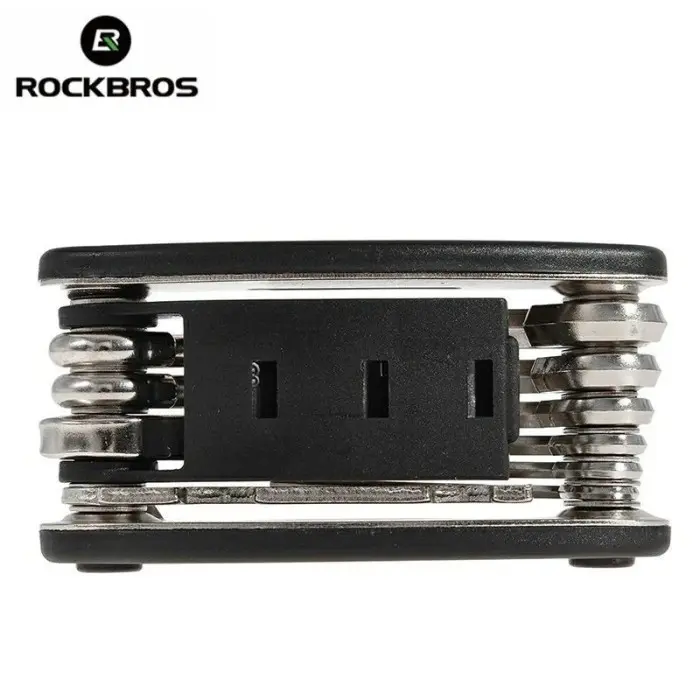Rockbros Kunci Set Lipat Bahan Carboon Steel Baja Toolkit 16 In 1 Shok Obeng / Rockbros Kunci Set Sepeda 16 In 1 Multifungsi Tools Kit /  Rockbros kunci lipat 3