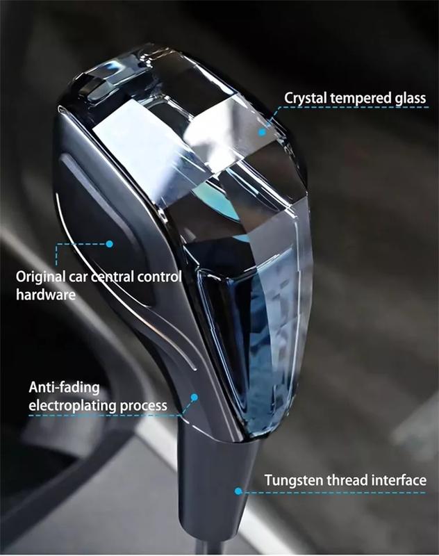 Car decoration Crystal Handle Gear Shift Knob with LED For Toyota Universal Accessories 6