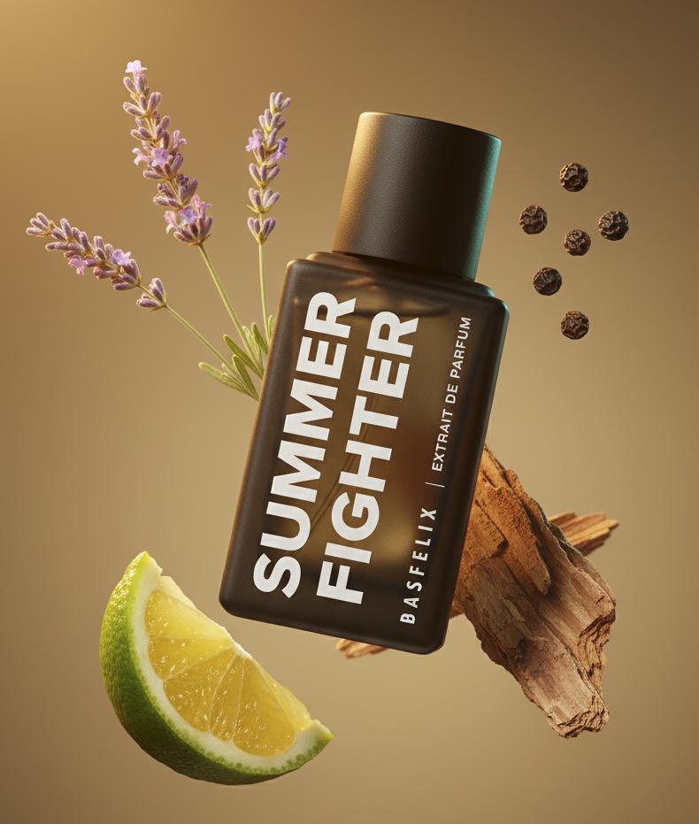 Dasfelix Summer Fighter - Extrait de Parfum - Parfum Pria Tahan Lama - Aroma Segar Citrus