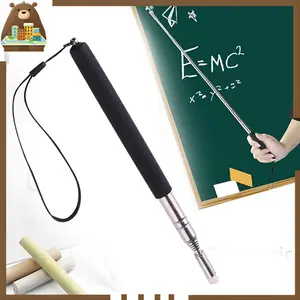 Pena Pointer Teleskopik Stainless Telescopic Flag Pole Flagpole Retractable  Panjang 1m Untuk Presenter