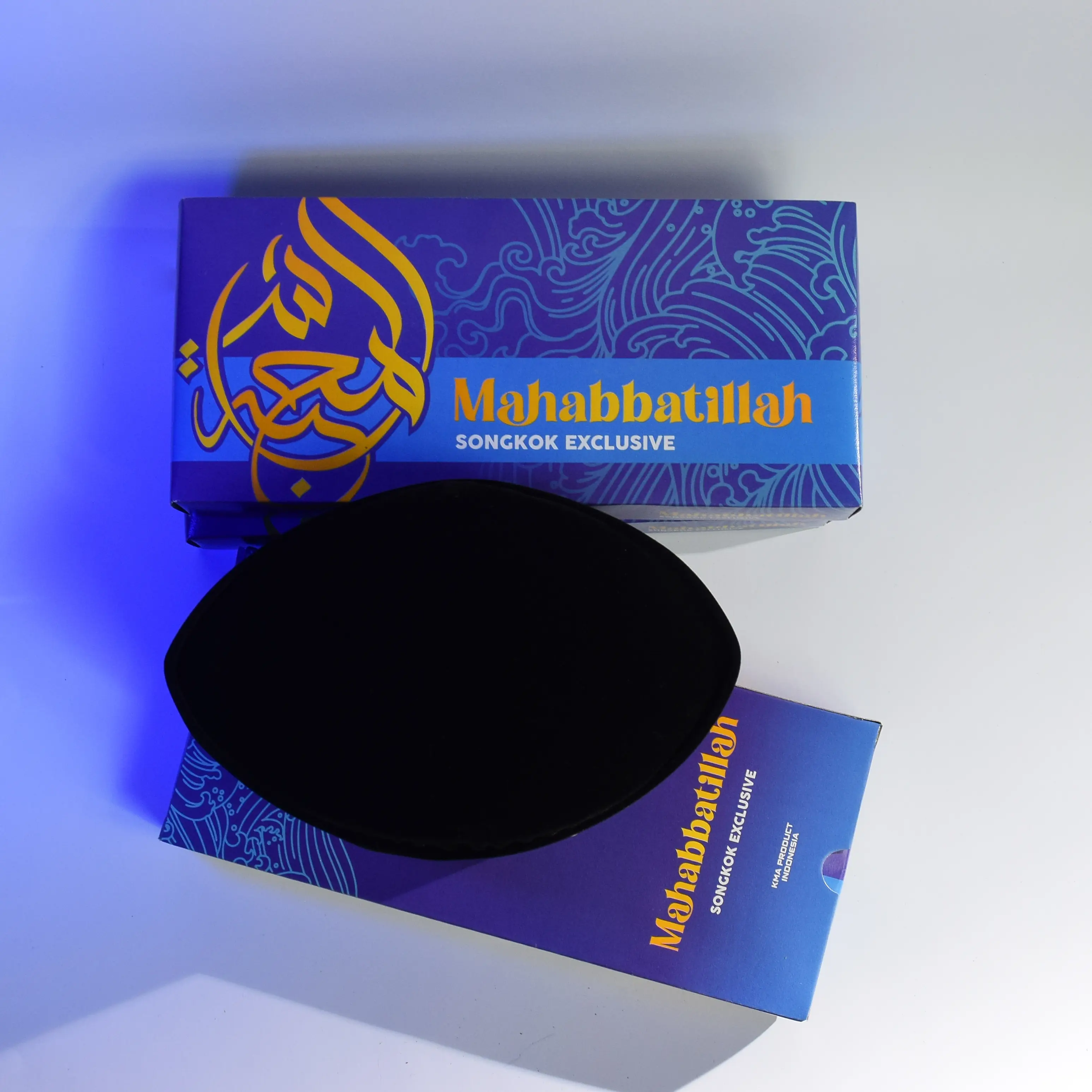 SONGKOK POLOS AC / PRODUSEN PECI HITAM ANAK DEWASA TINGGI 9CM Kopiah Muslim