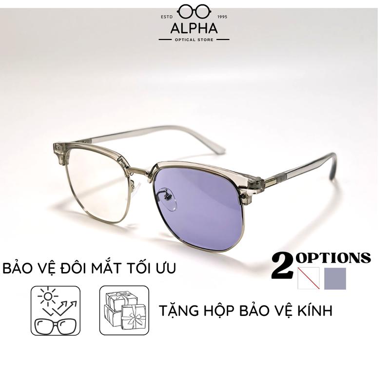 Mã X22-Kính Cận Thị Đổi Màu Dưới Nắng Giành Cho Học Sinh Sinh Viên chống tia UV ánh sáng xanh kiểu Clubmaster fom vừa phiên bản nâng cấp . Kính Mắt