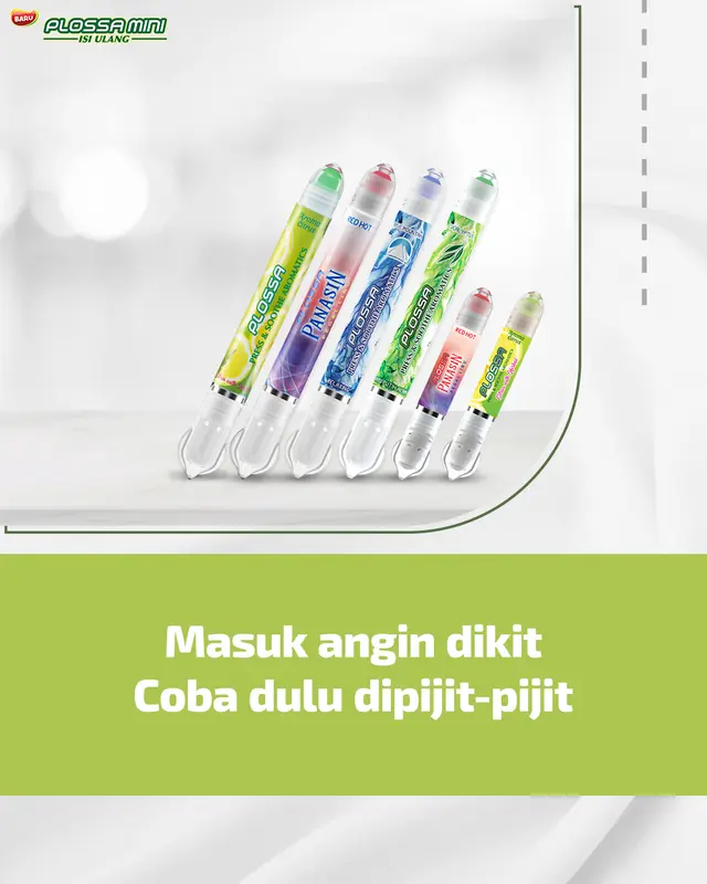 Inhaler Plossa Mini Press & Soothe Aromatics minyak aromatherapy 4ml Melegakan Flu Masuk Angin 5
