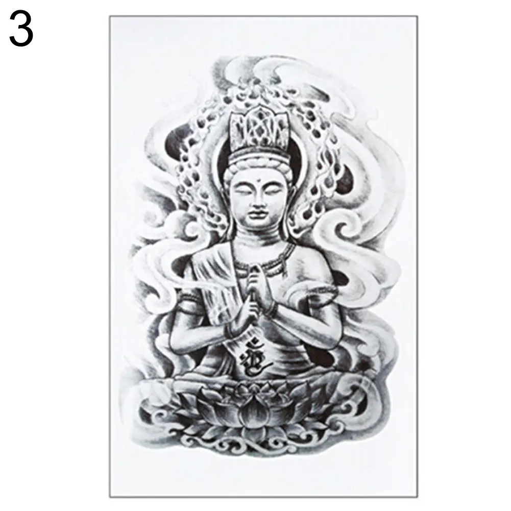 Xadnywa-Hình Xăm Dán Tạm Thời, Có Thể Tháo Rời, Không Thấm Nước, Đầu Lâu, Vẻ Đẹp, Phật, Nghệ Thuật Cơ Thể, Cánh Tay