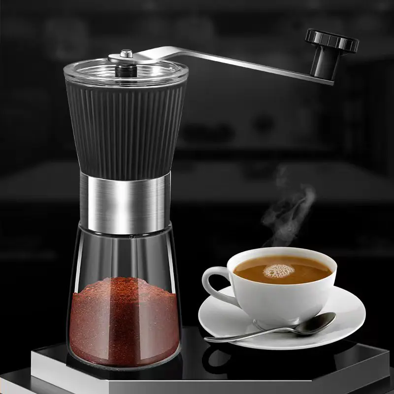 304 stainless steel hand coffee grinder,ceramic grinding core,household multifunctional large capacity grinder