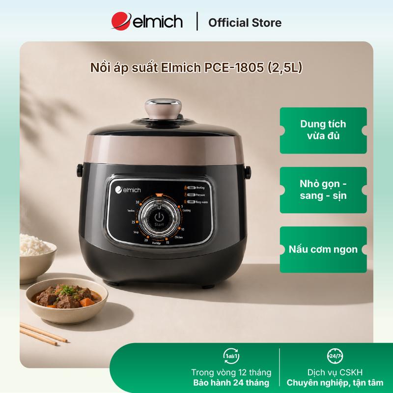Nồi áp suất cao cấp đa chức năng Elmich PCS-1805 dung tích 2,5L