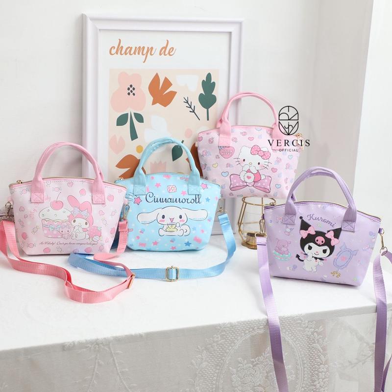 Product Introduction of Tas Selempang Anak Perempuan Import Tas Mini Karakter Kuromi Cinnamoroll My Melody Fashion 11
