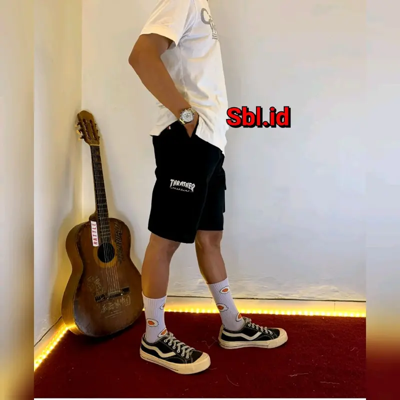 DISKON BIG SALE!!! celana pendek kargo cowok size 25-34 pinggang rib karet elastis nyaman terbaru short pendek pria santai dirumah 2