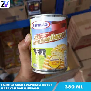 Farmila Susu Evaporasi Lemak Nabati Kaleng 380 gr - Untuk Masakan & Minuman