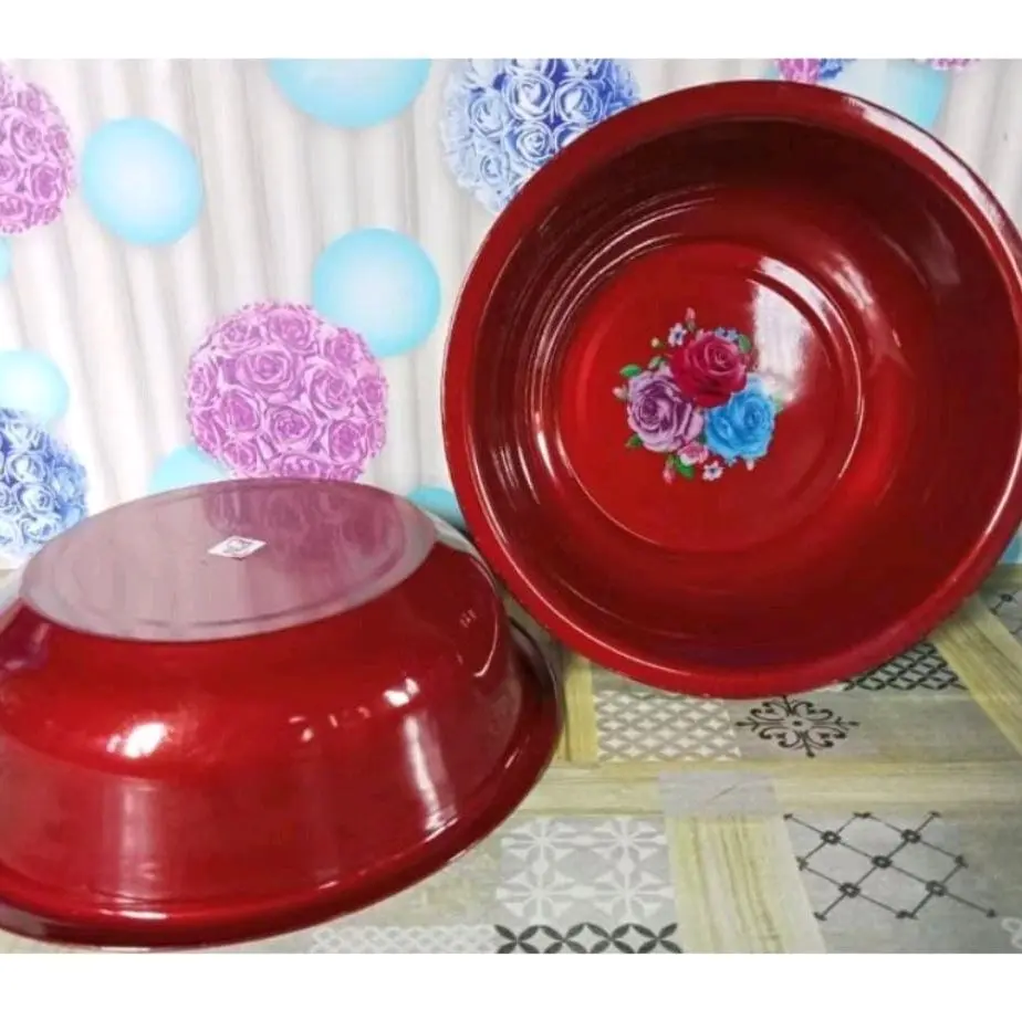 baskom stenlish warna merah ukuran ∅40 cm